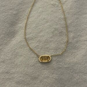 gold kendra scott necklace